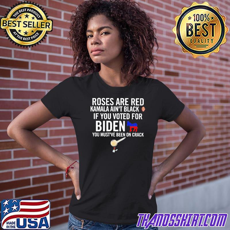 black if you voted for biden shirt 