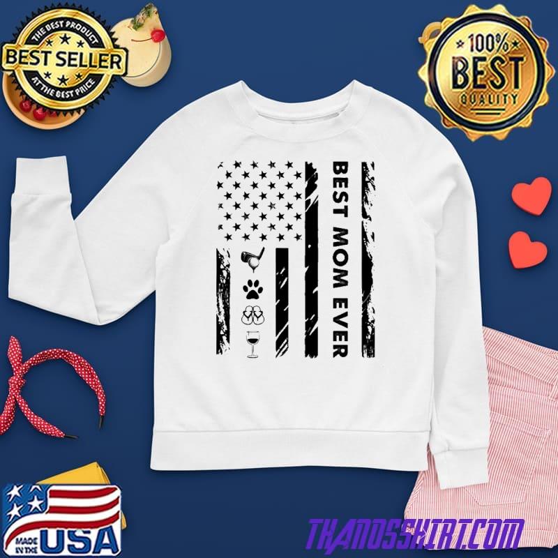 Best Mom Ever Golf Paw Wine Flag Shirt - Thanosshirt Premium ...