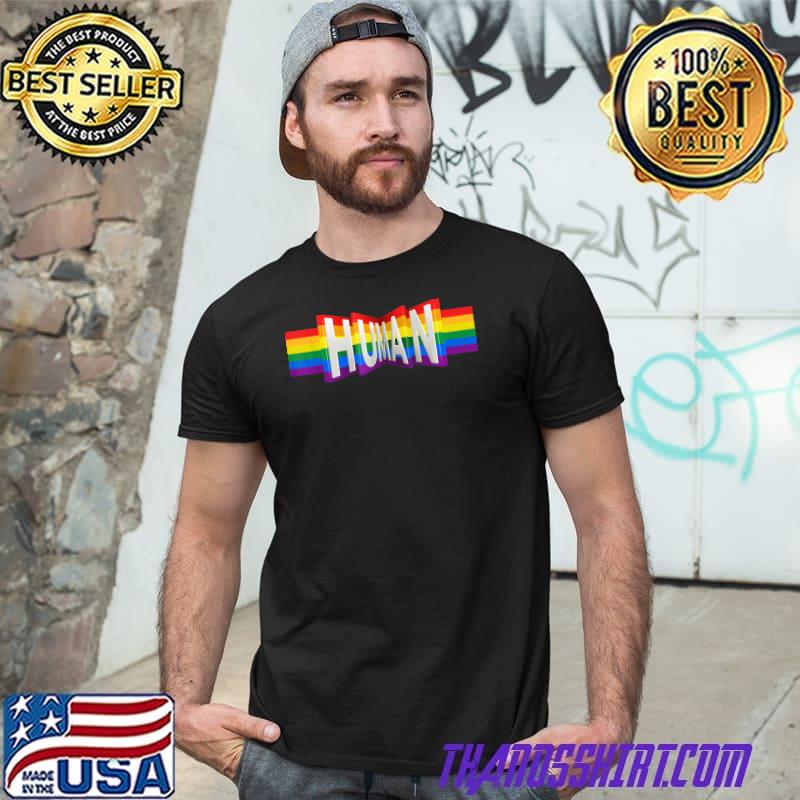 HUMAN 3D LGBT Flag Gay Pride Month 
