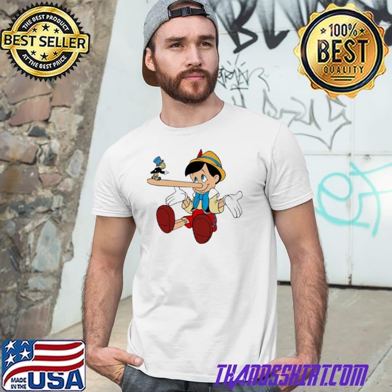 Jiminy cricket angry with pinocchio 