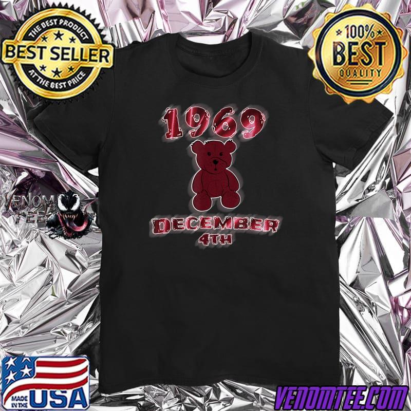 December 4th 1969 Birthday Bear T-Shirt