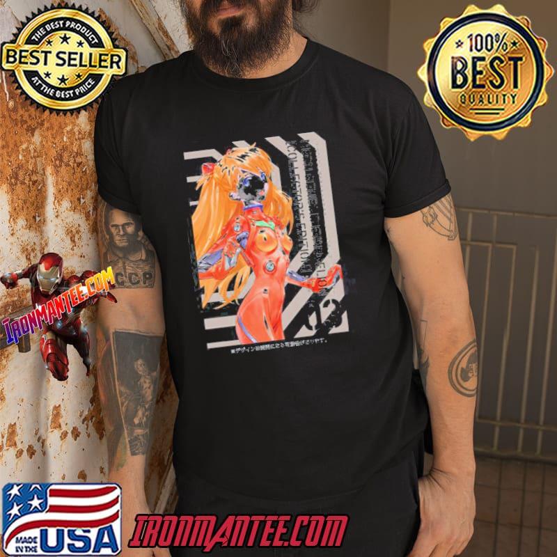 Illustrations for evangelion manga first three volumes asuka langley soryu shirt