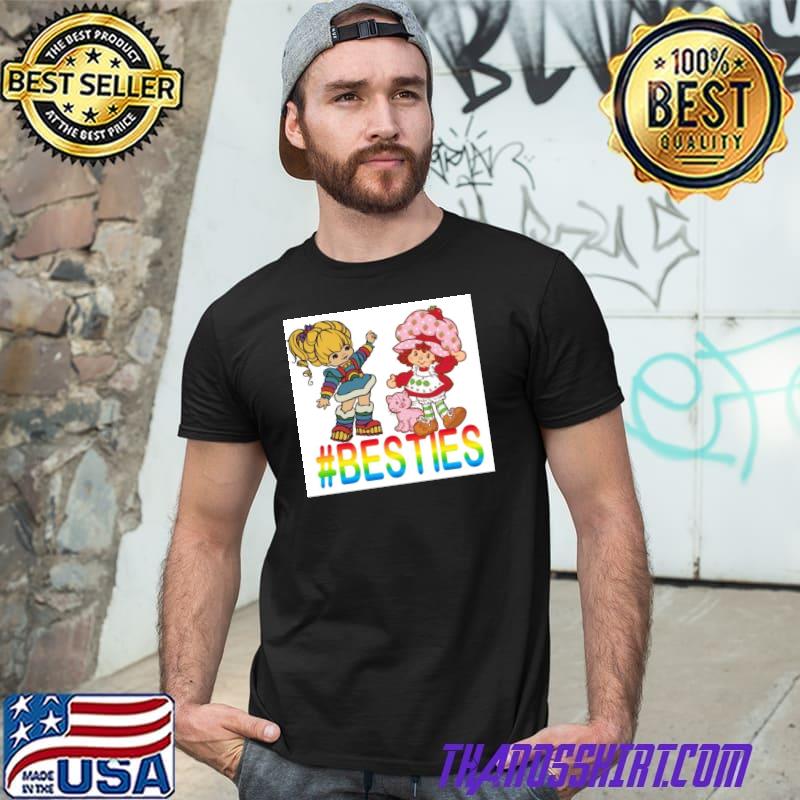 Strawberry Shortcake And Rainbow Brite Besties T-Shirt