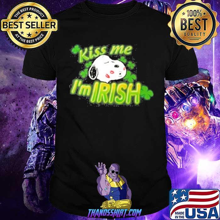 Kiss me I'm Irish snoopy St. Patrick's day shirt