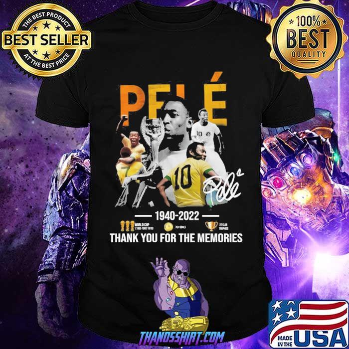 Pele 1940-2022 thank you for the memories signature shirt