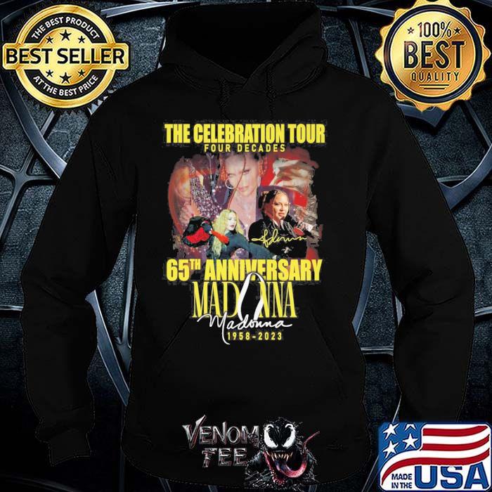 The Celebration tour four decades 65th anniversary Madonna 1958-2023 signature shirt