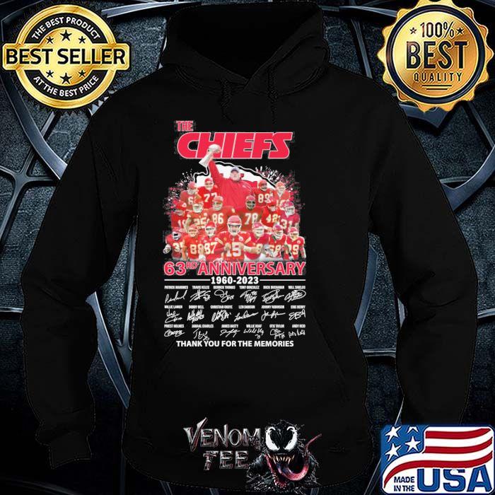 The Chiefs 63rd anniversary 1960-2023 thank you for the memories signatures shirt