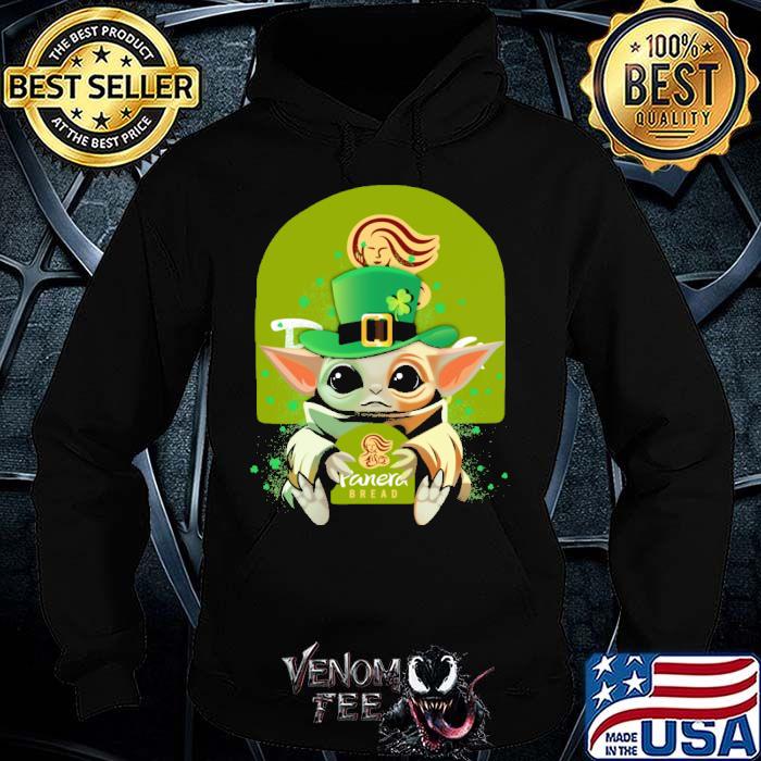 Baby yoda hug Panera bread St.Patrick's day shirt