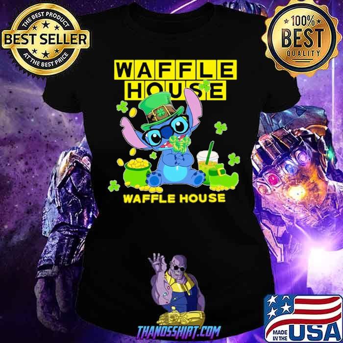 Baby yoda hug Waffle house St.Patrick's day shirt