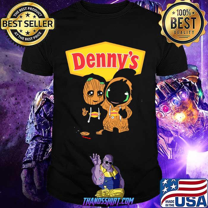 Denny's Groot and Toothless shirt
