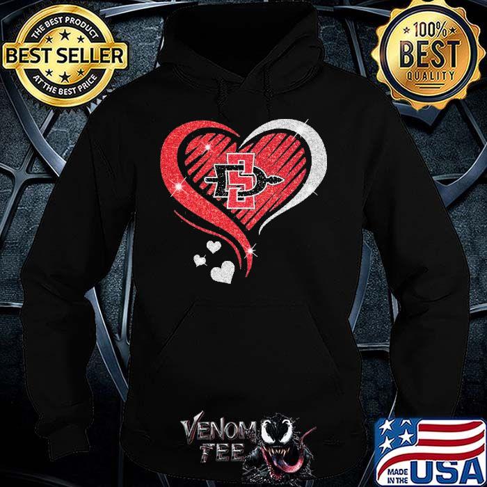 SDSU Aztecs heart diamond love shirt