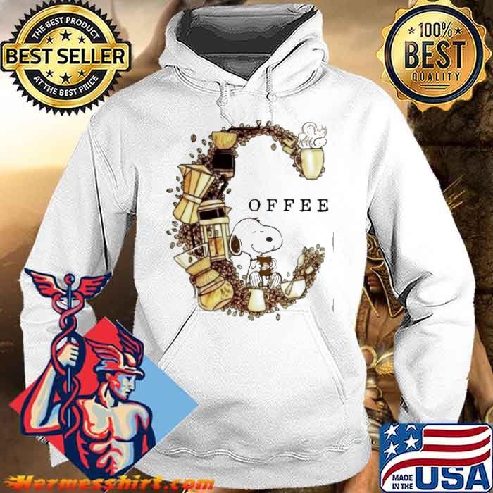 Snoopy sit drink coffee shirt
