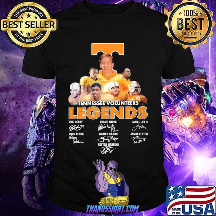 Tennessee volunteers legends Eric Berry Doug Atkins signatures shirt