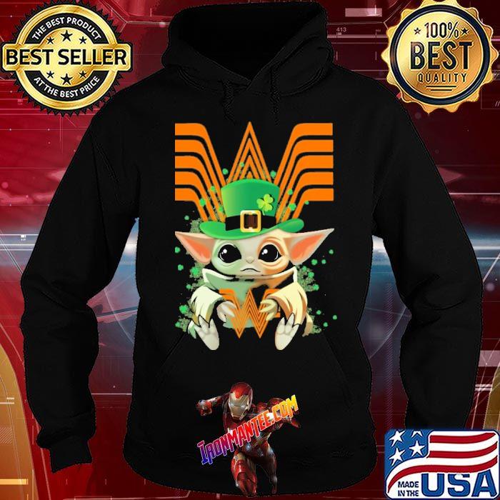 WHATABURGER baby yoda St.Patrick's day shirt