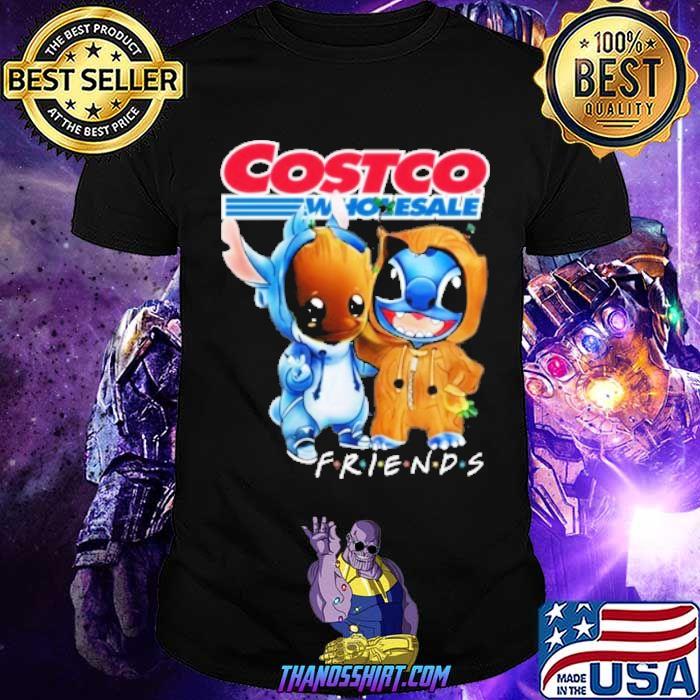 Baby groot and Stitch Costco Wholesale friends shirt