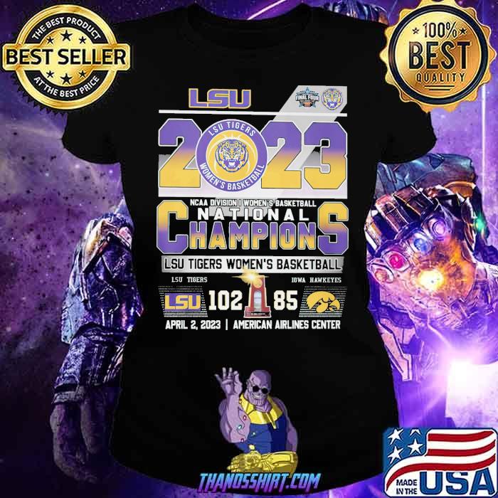 LSU Tigers women's basketball NCAA Division I women's basketball nationla champions American airlines center shirt