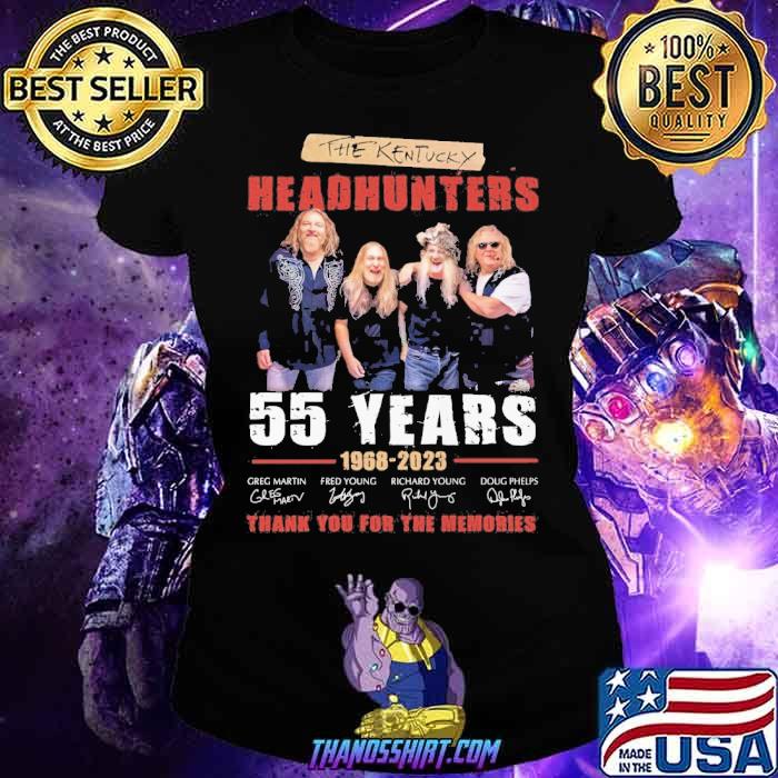 The Kentucky headhunters 55 years 1968-2023 thank you for the memories signatures shirt