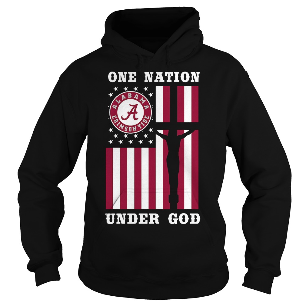 Alabama Crimson Tide – One Nation Under God T-Shirt 1 Alabama Crimson Tide – One Nation Under God T-Shirt Hoodie