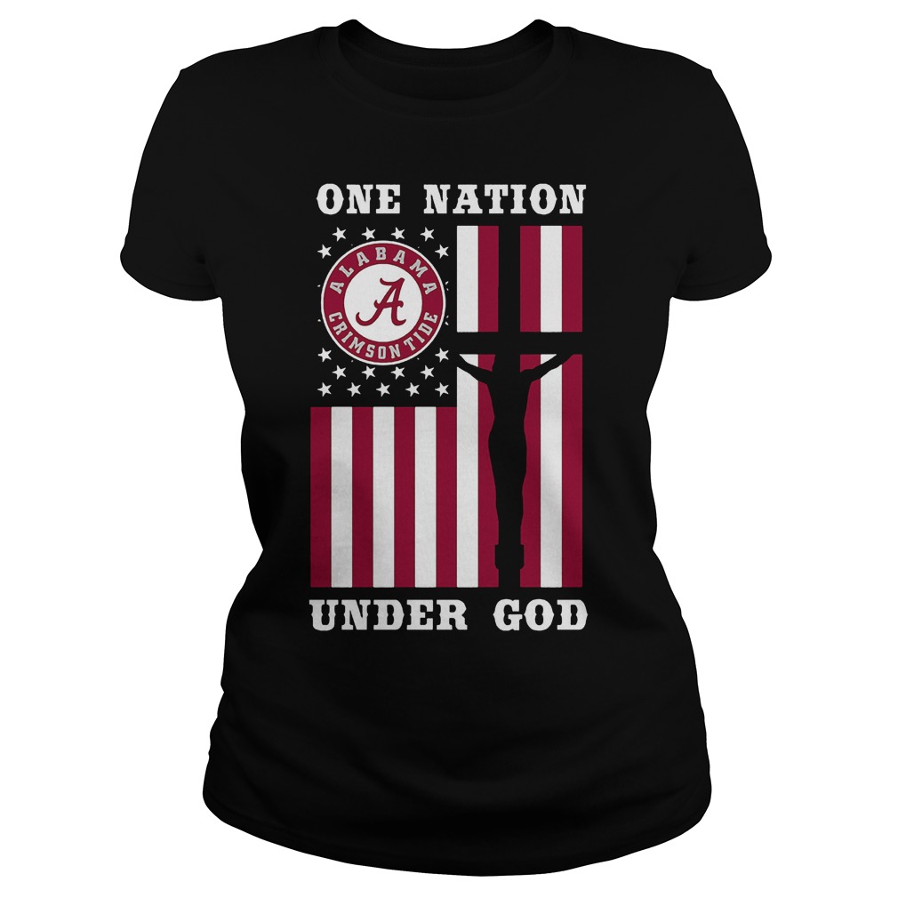 Alabama Crimson Tide – One Nation Under God T-Shirt 6 Alabama Crimson Tide – One Nation Under God T-Shirt Ladies Tee