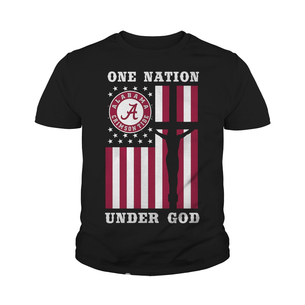 Alabama Crimson Tide – One Nation Under God T-Shirt 8 Alabama Crimson Tide – One Nation Under God T-Shirt Youth Tee