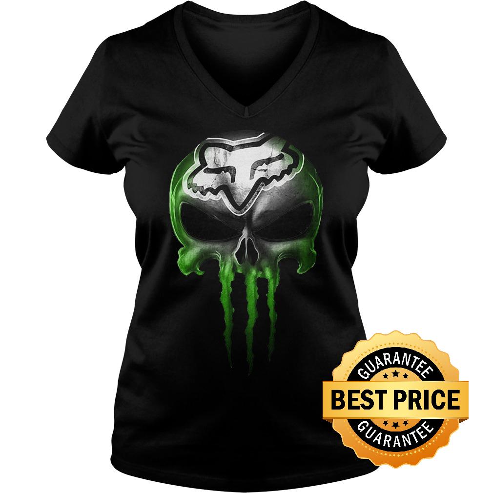 Best Price Motocross Green Skull Shirt 3 Best Price Motocross Green Skull Shirt Ladies V-Neck