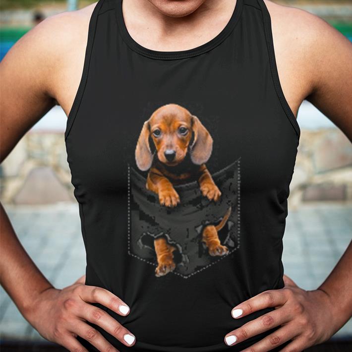 dachshund pocket tee