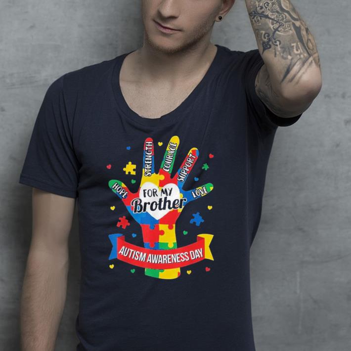 Autism Awareness Boy Kids Brother Puzzle shirt 7 Autism Awareness Boy Kids Brother Puzzle shirt