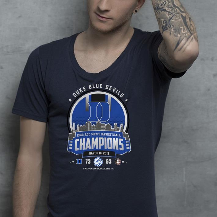 Duke blue devils 2019 acc men's basketball champions shirt