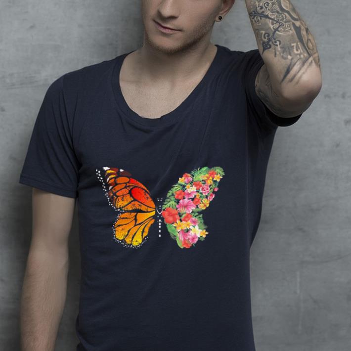 Butterfly And Flower shirt