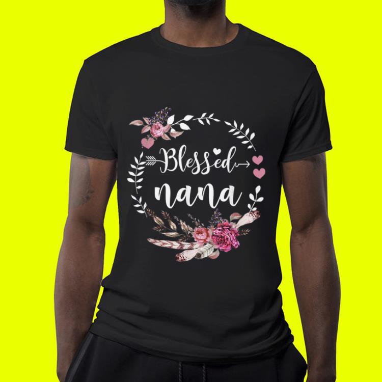 Blessed Nana Thanksgiving Floral Mother Day shirt