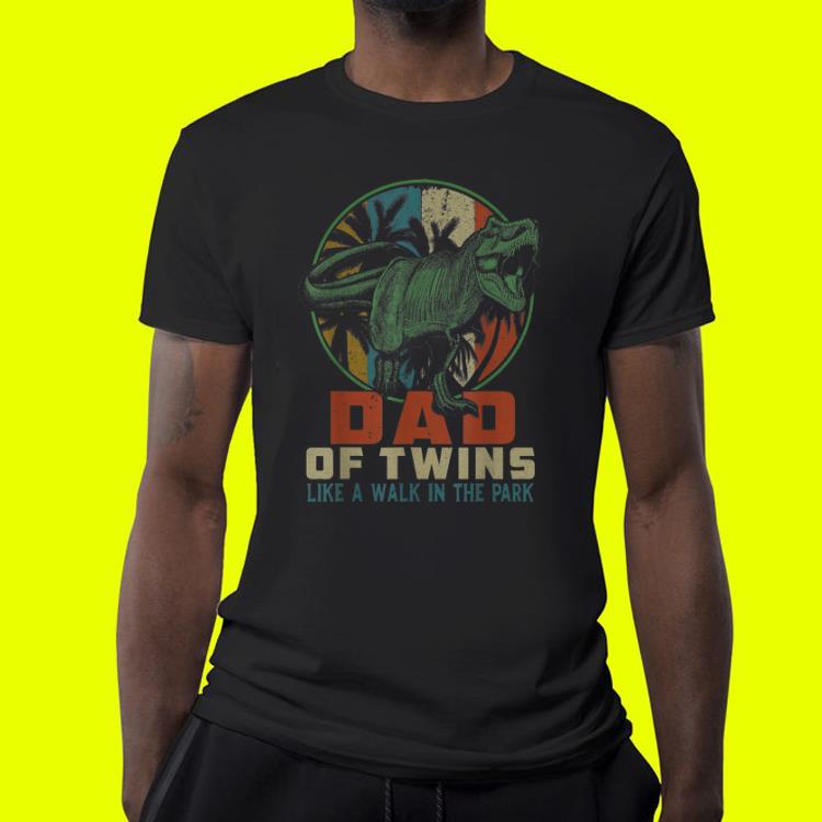 Dinosaurs Dad Of Twins Like A Walk In The Park shirt 7 Dinosaurs Dad Of Twins Like A Walk In The Park shirt
