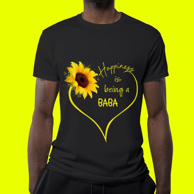 Happiness is being BaBa Flower Heart Father day shirt