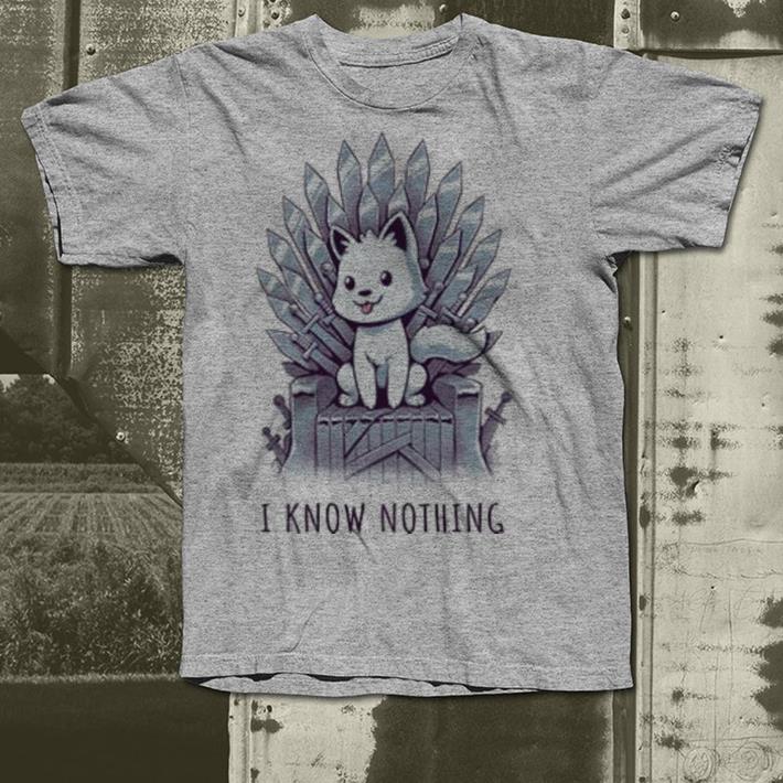 I Know Nothing shirt