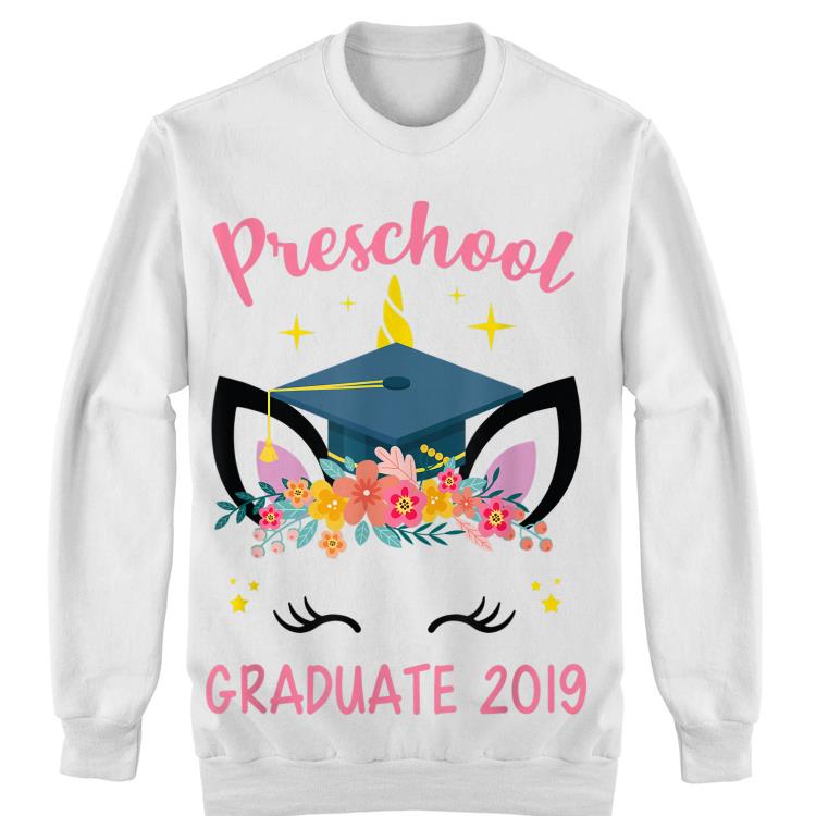 Preschool Graduate 2019 Unicorn Face shirt