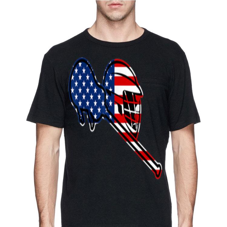 4th Of July American Flag Patriotic Lacrosse shirt