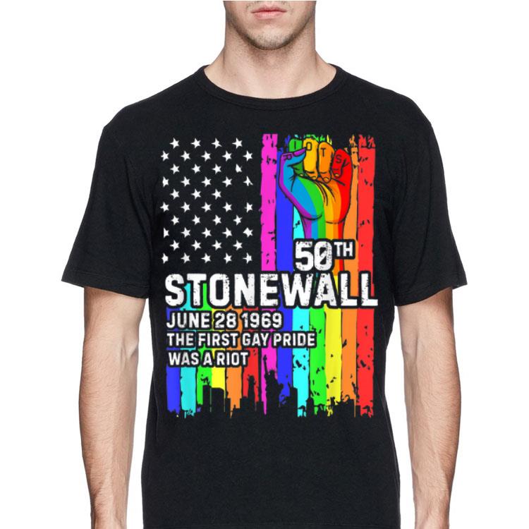50th Stonewall june 28 1969 The First gat Pride Was A Riot LGBT Rainbow Flag American shirt 8 50th Stonewall june 28 1969 The First gat Pride Was A Riot LGBT Rainbow Flag American shirt