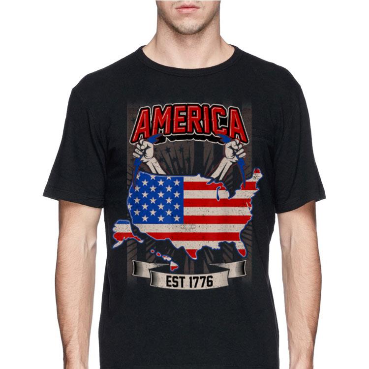 America Est 1776 American Flag shirt