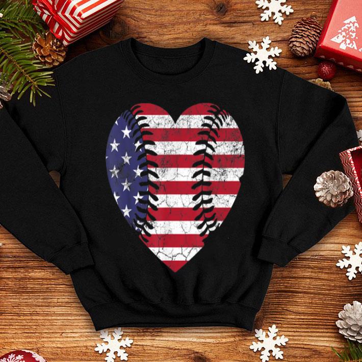 Baseball American Flag Usa Vintage Heart 4th Of July shirt 8 Baseball American Flag Usa Vintage Heart 4th Of July shirt