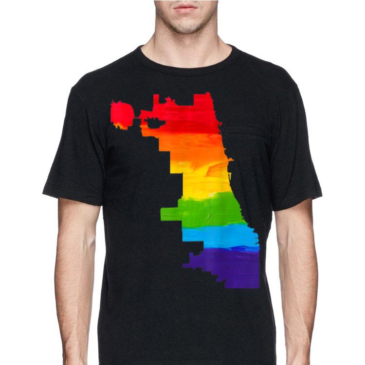 Chicago Rainbow Lgbt Flag shirt