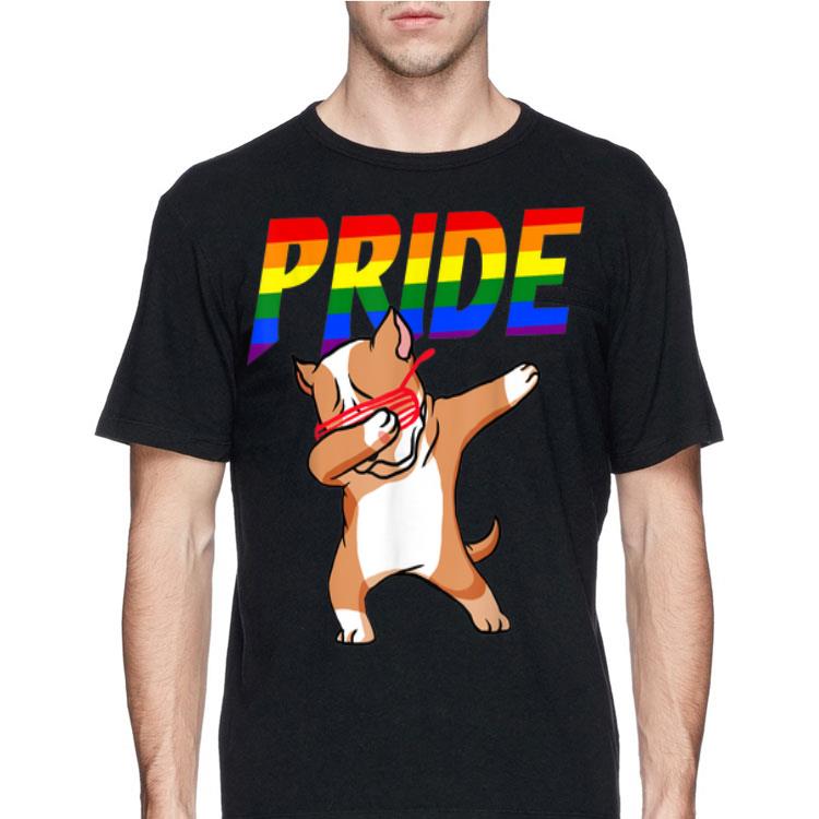 Dabbing Pitbull Lesbian Bisexual Gay Lgbt Pride shirt