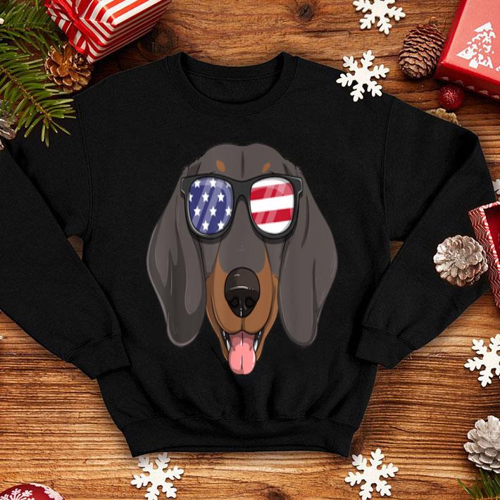 Dachshund Dog Patriotic Usa 4th Of July American Flag shirt