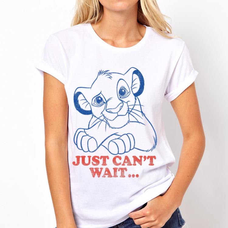 Disney Lion King Simba Just Can't Wait Outline Poster shirt