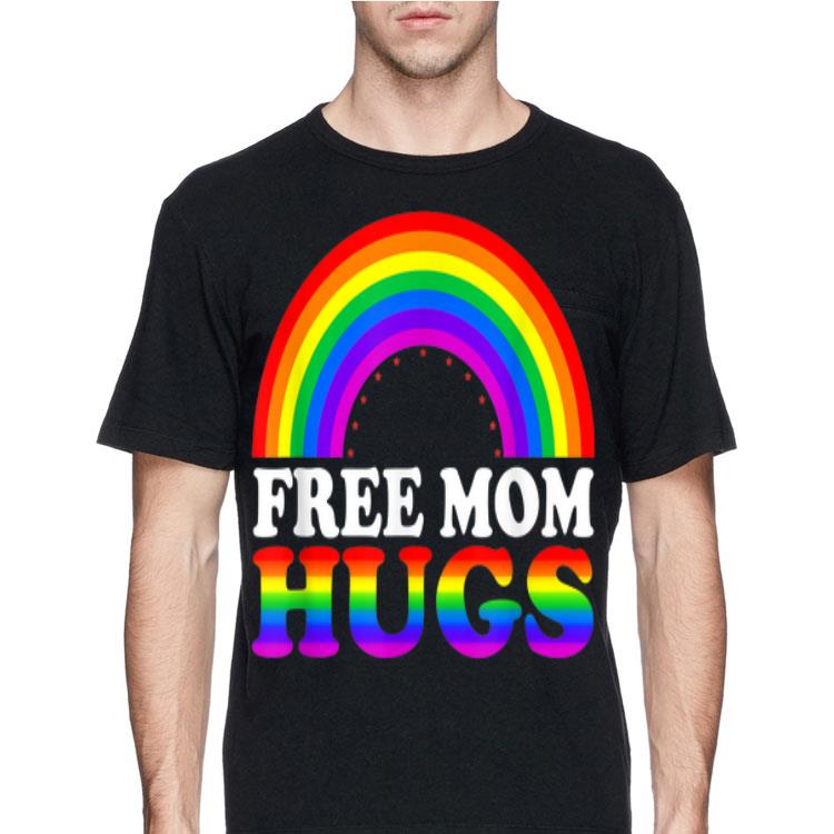 Free Mom Hugs LGBT Rainbow Color shirt