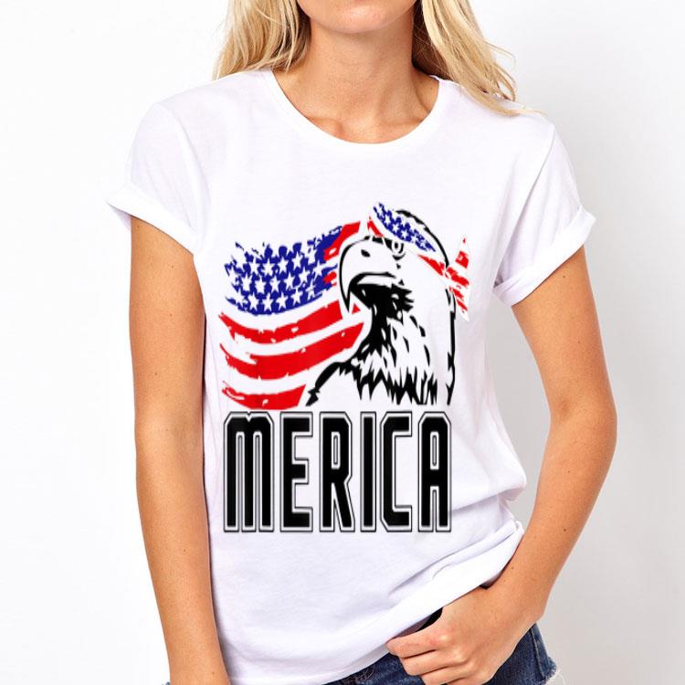 Merica Bald Eagle 4Th Of July American Flag shirt