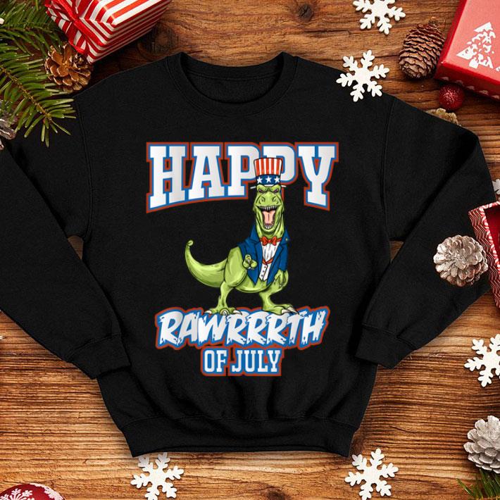 T-Rex Dinosaur 4th Of July Uncle Sam shirt