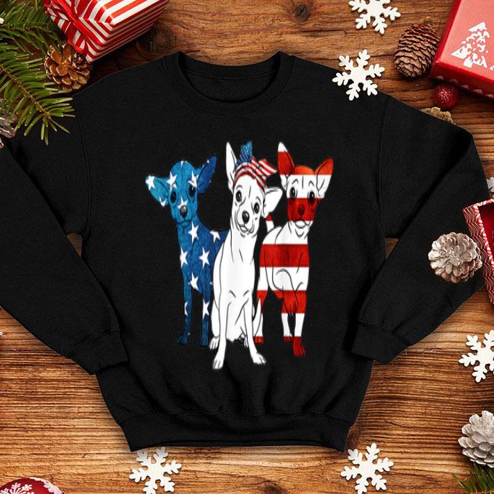 US Flag Chihuahua Patriotic 4th Of July shirt