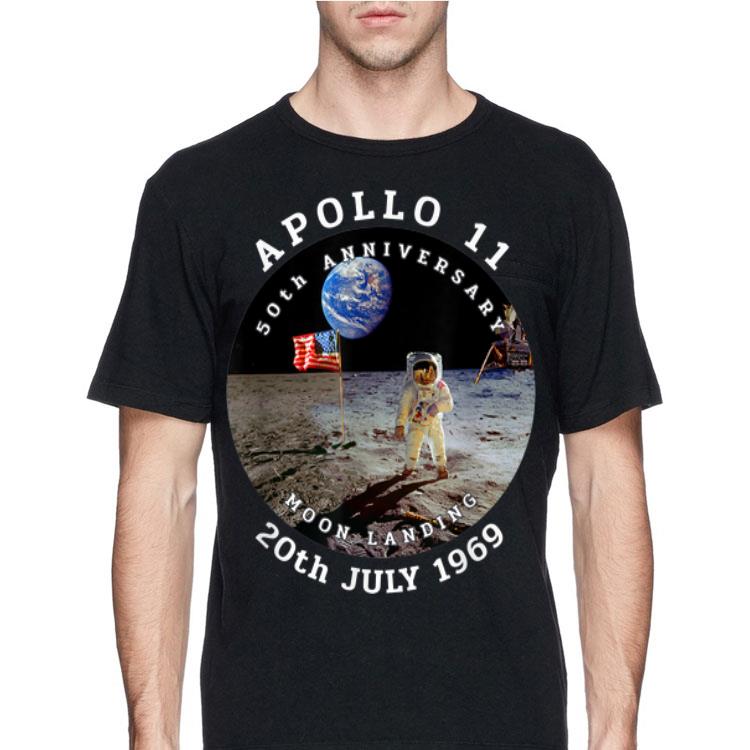 Astronaut Apollo 11 50th Anniversary Moon Landing American Flag 20th July 1969 shirt