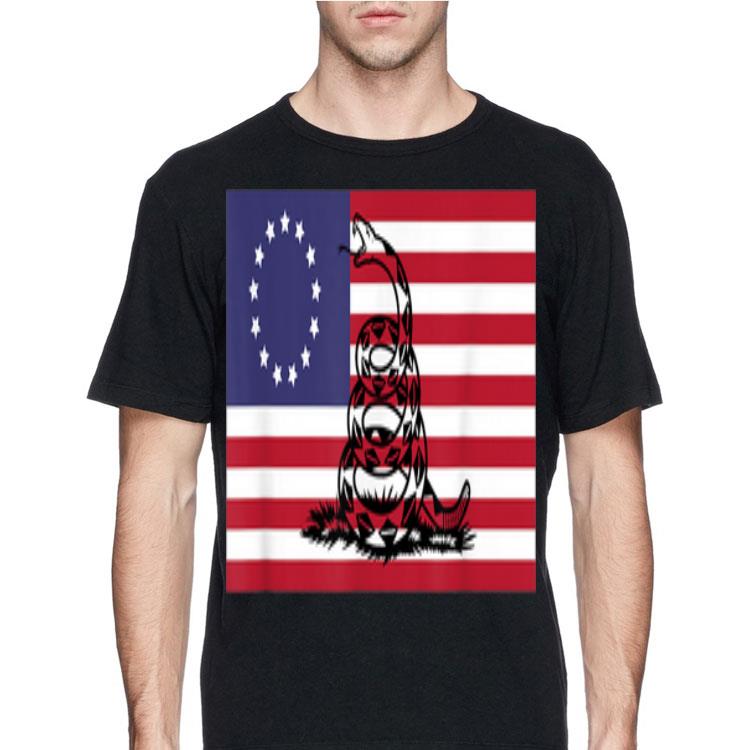 Betsy Ross Flag And Gadsden Snake shirt