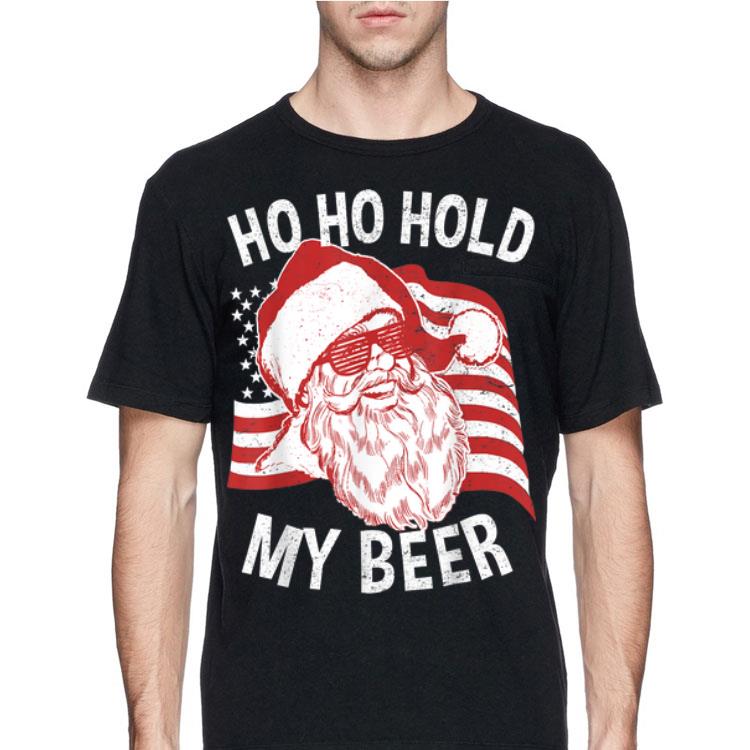 Christmas In July Santa Sunglass Ho Ho Hold My Beer American Flag shirt 8 Christmas In July Santa Sunglass Ho Ho Hold My Beer American Flag shirt