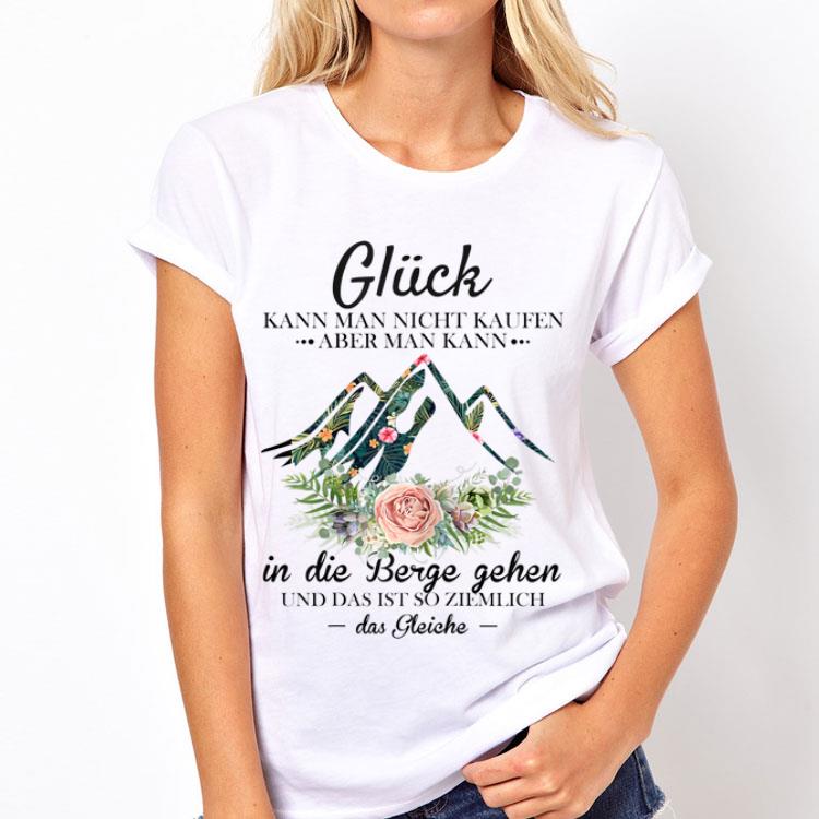 Damen Gluck Kann Man Nicht Kaufen Aber man Kann Floral Das Gleiche shirt